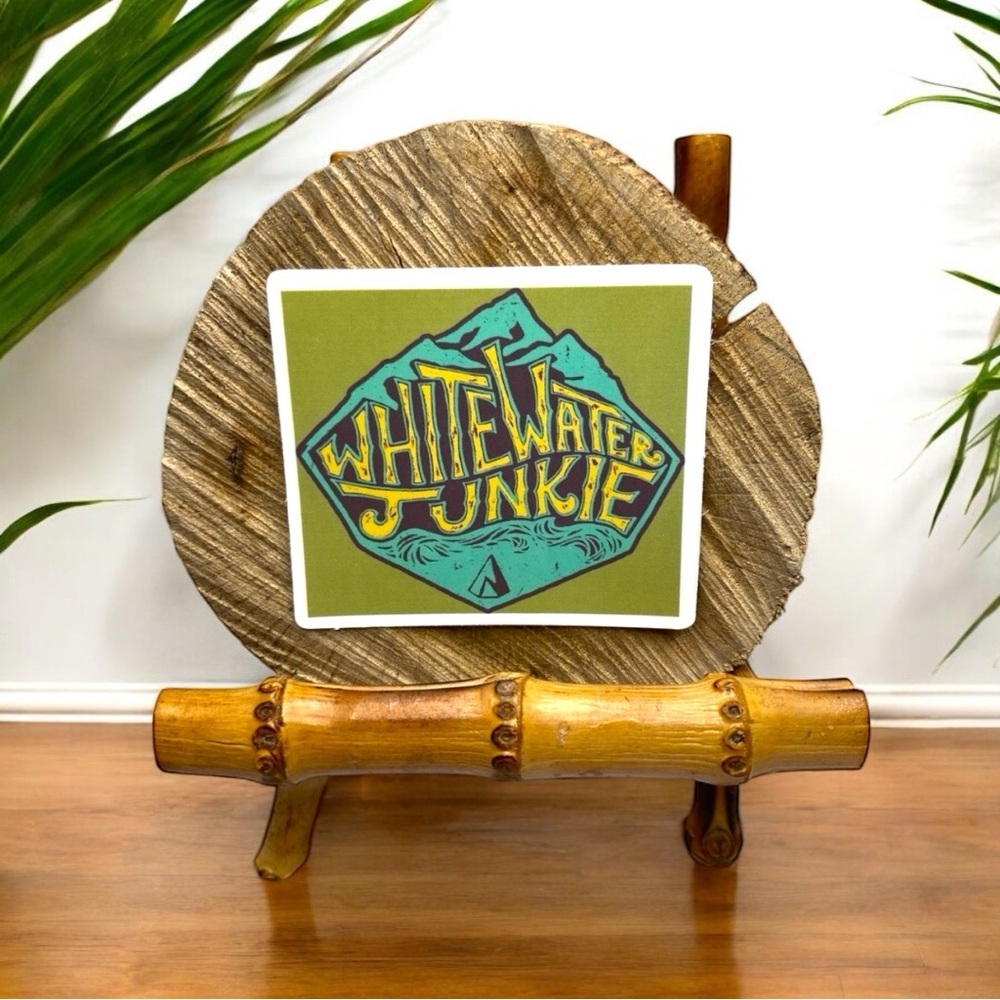 10 / $10 Whitewater Junkie Sticker - Adventure / Kayaking